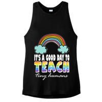 Its A Good Day TO Teach Tiny Humans Rainbow Ladies PosiCharge Tri-Blend Wicking Tank