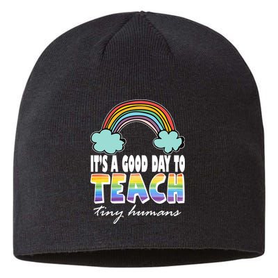 Its A Good Day TO Teach Tiny Humans Rainbow Sustainable Beanie