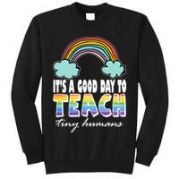 Its A Good Day TO Teach Tiny Humans Rainbow Tall Sweatshirt