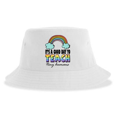 Its A Good Day TO Teach Tiny Humans Rainbow Sustainable Bucket Hat