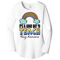 Its A Good Day TO Teach Tiny Humans Rainbow Women's Perfect Tri Tunic Long Sleeve Shirt