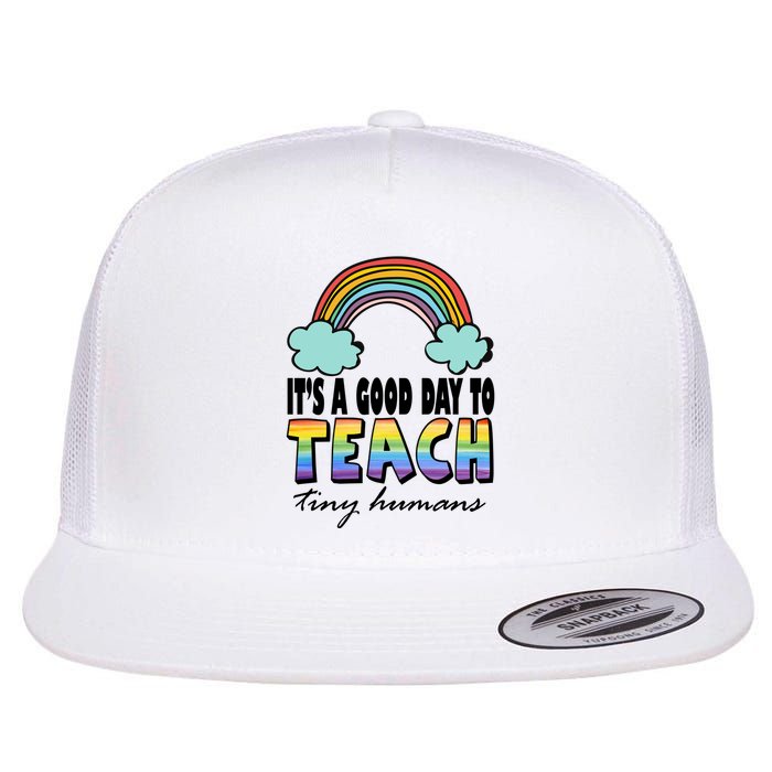 Its A Good Day TO Teach Tiny Humans Rainbow Flatbill Hat
