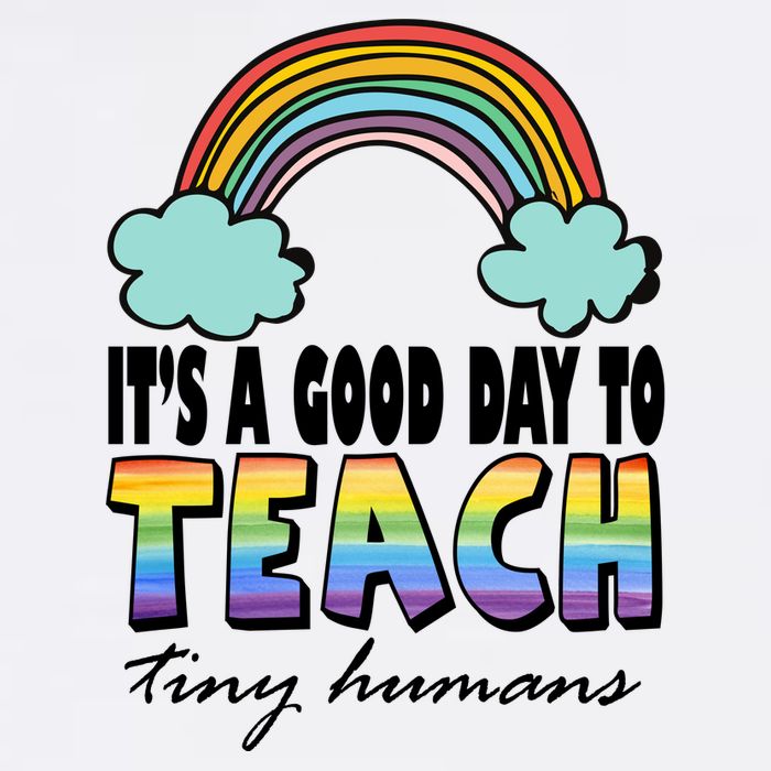 Its A Good Day TO Teach Tiny Humans Rainbow Flatbill Hat