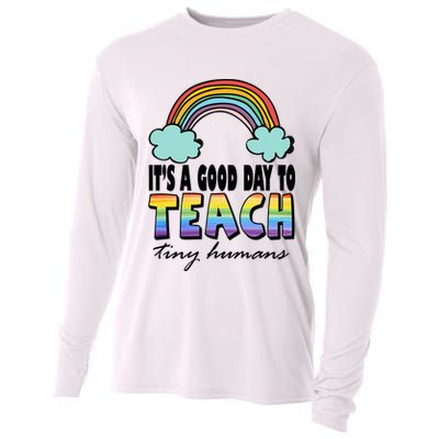 Its A Good Day TO Teach Tiny Humans Rainbow Cooling Performance Long Sleeve Crew