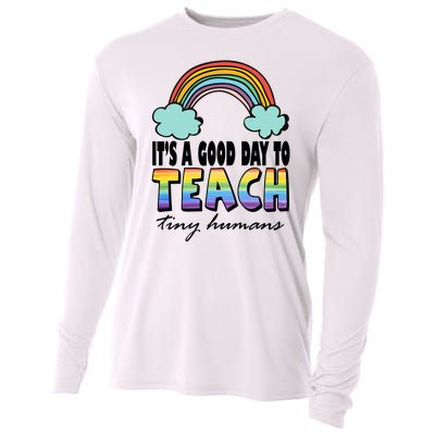 Its A Good Day TO Teach Tiny Humans Rainbow Cooling Performance Long Sleeve Crew