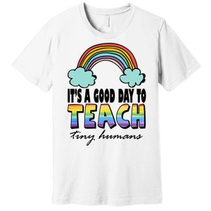 Its A Good Day TO Teach Tiny Humans Rainbow Premium T-Shirt