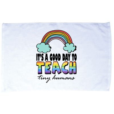Its A Good Day TO Teach Tiny Humans Rainbow Microfiber Hand Towel