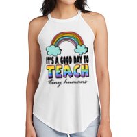 Its A Good Day TO Teach Tiny Humans Rainbow Women's Perfect Tri Rocker Tank