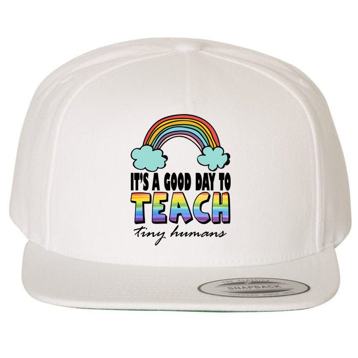 Its A Good Day TO Teach Tiny Humans Rainbow Wool Snapback Cap