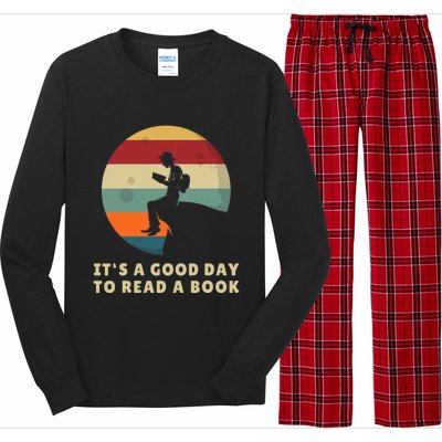 Its A Good Day To Read A Book Outfit For Funny Book Lover Long Sleeve Pajama Set