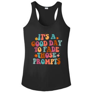 It's A Good Day To Fade Those Prompts ABA Autism Awareness Ladies PosiCharge Competitor Racerback Tank