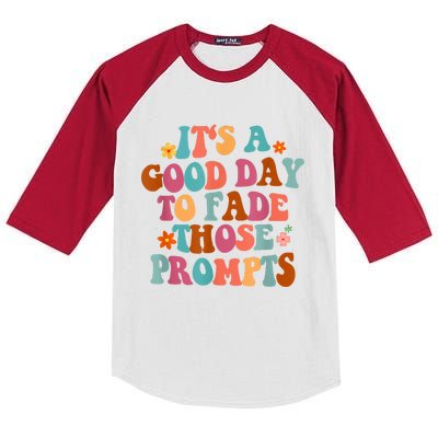 It's A Good Day To Fade Those Prompts ABA Autism Awareness Kids Colorblock Raglan Jersey