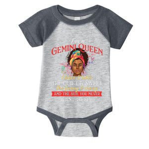 Im A Gemini Queen Astrology Lover Birthday Zodiac Sign Infant Baby Jersey Bodysuit