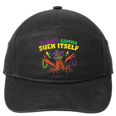 It Aint Gonna Suck Itself Crawfish Vintage Mardi Gras 7-Panel Snapback Hat