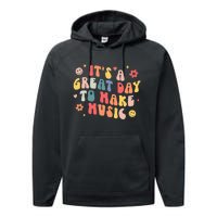 Its A Good Day To Make Music Musician Band Music Teacher Performance Fleece Hoodie