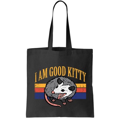 I Am Good Kitty Opossum Retro Possum Cat Pet Bag