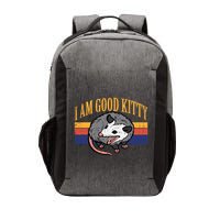 I Am Good Kitty Opossum Retro Possum Cat Pet Vector Backpack