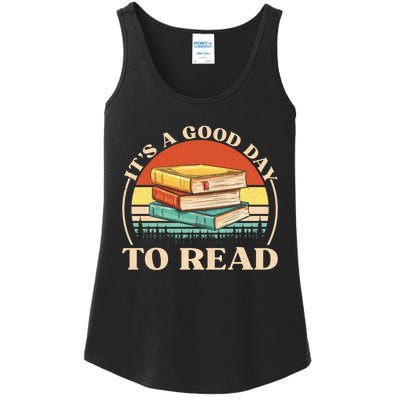 Its A Good Day To Read Tee Retro Book Lover Ladies Essential Tank