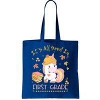 Its All Good In First Grade Autumn Unicorn Teacher Gift Tote Bag