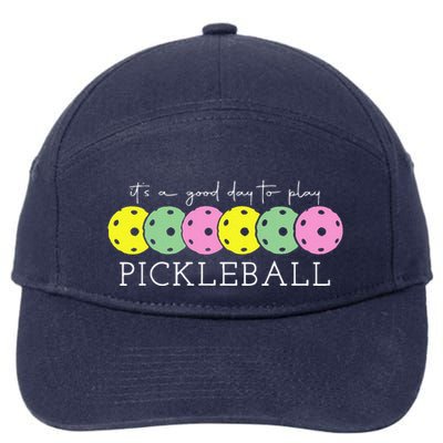 ItS A Good Days To Play Pickleball Dink Player Pickleball 7-Panel Snapback Hat