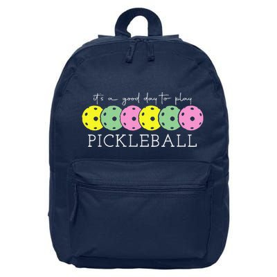 ItS A Good Days To Play Pickleball Dink Player Pickleball 16 in Basic Backpack