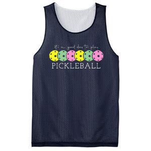 ItS A Good Days To Play Pickleball Dink Player Pickleball Mesh Reversible Basketball Jersey Tank