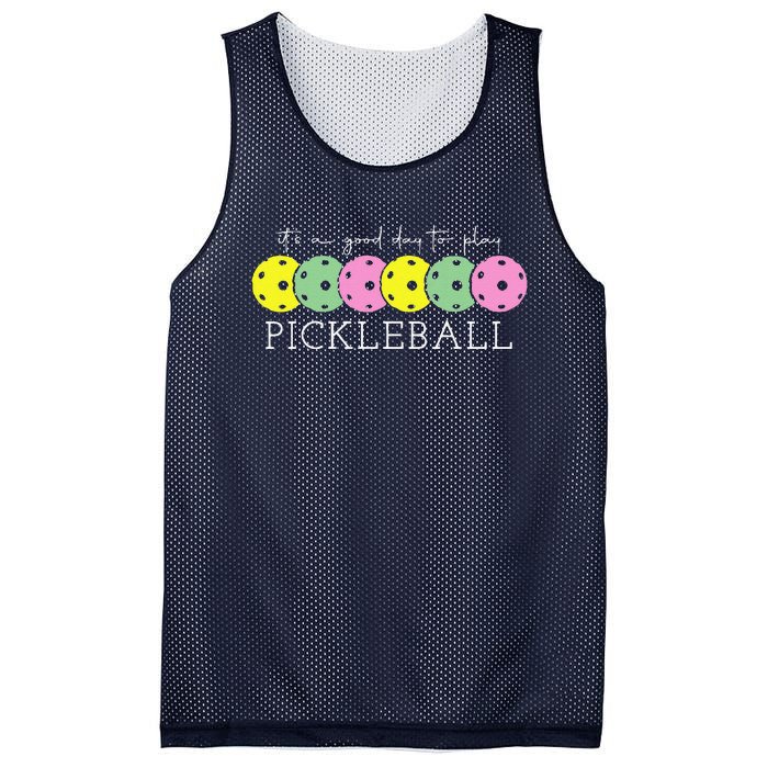 ItS A Good Days To Play Pickleball Dink Player Pickleball Mesh Reversible Basketball Jersey Tank