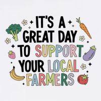 ItS A Great Day To Support Your Local Farmers Wool Snapback Cap