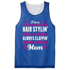 I´M A Gymnastic Mom Funny Gymnastic Aerobic Funny Gift Mesh Reversible Basketball Jersey Tank