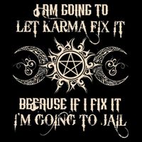 I Am Going To Let Karma Fix It Because If I Fix It Wool Snapback Cap