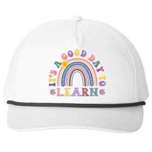 It's A Good Day To Learn Colorful Rainbow Back To School Snapback Five-Panel Rope Hat