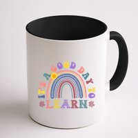 It's A Good Day To Learn Colorful Rainbow Back To School Mug