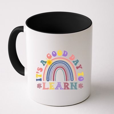 It's A Good Day To Learn Colorful Rainbow Back To School Mug