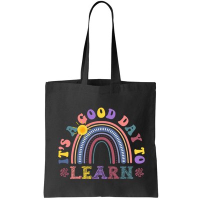 It's A Good Day To Learn Colorful Rainbow Back To School Bag