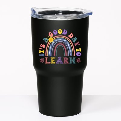 It's A Good Day To Learn Colorful Rainbow Back To School Tumbler