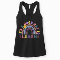 It's A Good Day To Learn Colorful Rainbow Back To School Womens Tank Top
