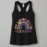 It's A Good Day To Learn Colorful Rainbow Back To School Womens Tank Top