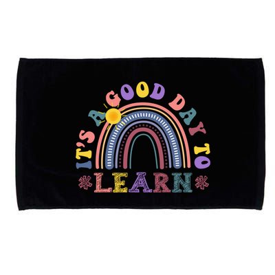 It's A Good Day To Learn Colorful Rainbow Back To School Microfiber Hand Towel
