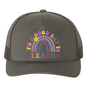 It's A Good Day To Learn Colorful Rainbow Back To School Yupoong Adult 5-Panel Trucker Hat