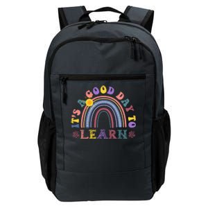 It's A Good Day To Learn Colorful Rainbow Back To School Daily Commute Backpack