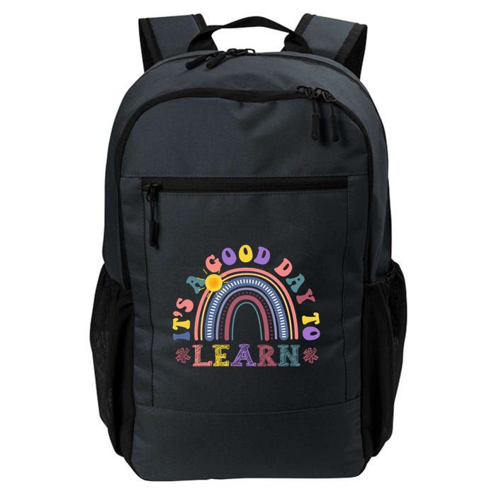 It's A Good Day To Learn Colorful Rainbow Back To School Backpack