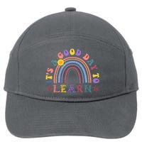 It's A Good Day To Learn Colorful Rainbow Back To School 7-Panel Snapback Hat