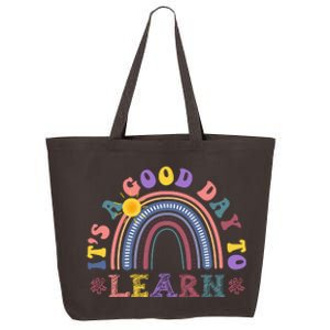 It's A Good Day To Learn Colorful Rainbow Back To School 25L Jumbo Tote