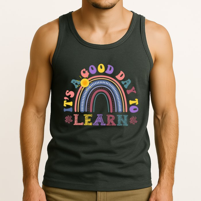 It's A Good Day To Learn Colorful Rainbow Back To School Tank Top
