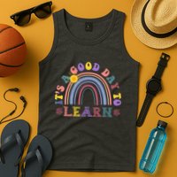 It's A Good Day To Learn Colorful Rainbow Back To School Tank Top