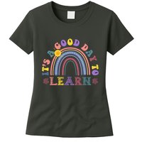 It's A Good Day To Learn Colorful Rainbow Back To School Womens T-Shirt