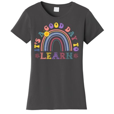 It's A Good Day To Learn Colorful Rainbow Back To School Women's T-Shirt