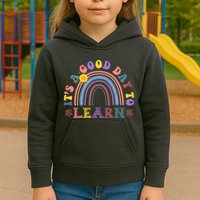 It's A Good Day To Learn Colorful Rainbow Back To School Kids Hoodie
