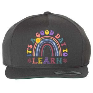 It's A Good Day To Learn Colorful Rainbow Back To School Wool Snapback Cap