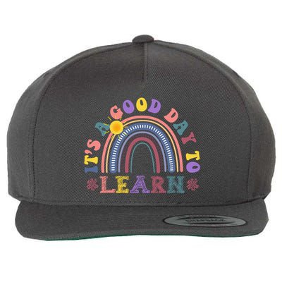 It's A Good Day To Learn Colorful Rainbow Back To School Wool Snapback Cap